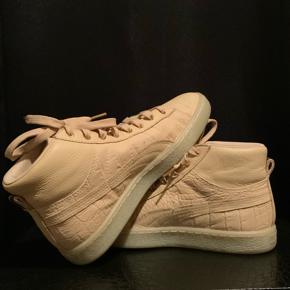 Puma Basket peach gold sneakers - Picture 8 of 10